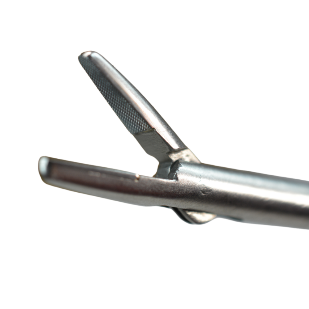 AED Non-Magnetic Needle Holder Forcep, Axial Style Handle w/ Insert, 5mm x 36cm | GT-STA1592-NM