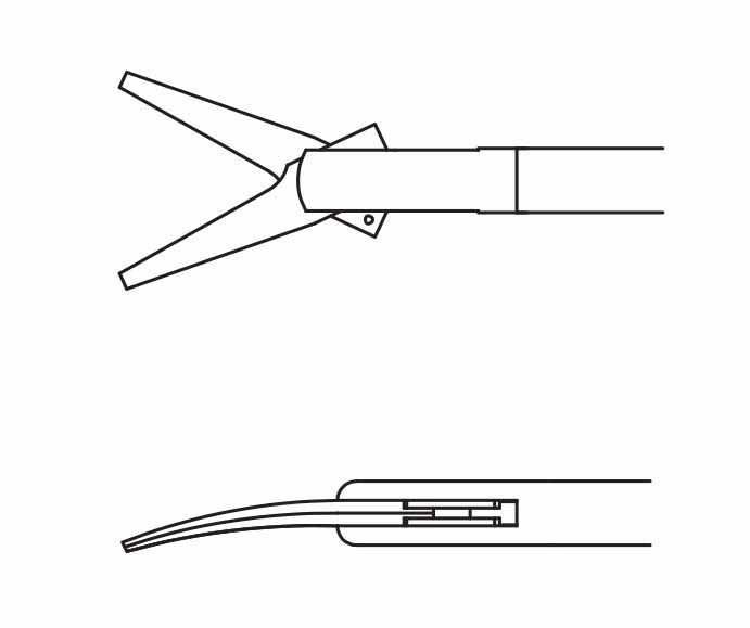 Sontec Instruments HL Curved Cooley Scissors, 15º Curve |  2800-230