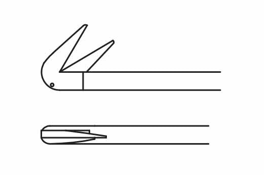 Sontec Instruments HL Potts Vascular Scissors, 125º | 2800-210