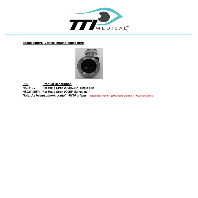 TTI Medical Accu-Beam® Beamsplitters |