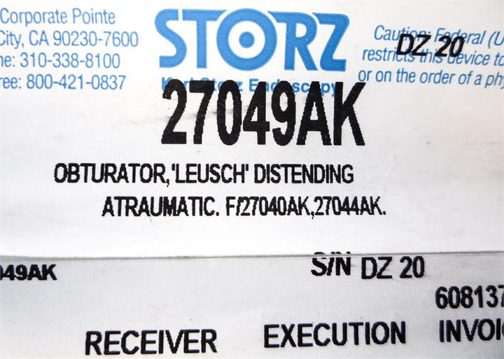 Storz Deflecting Obturator | 27049AK