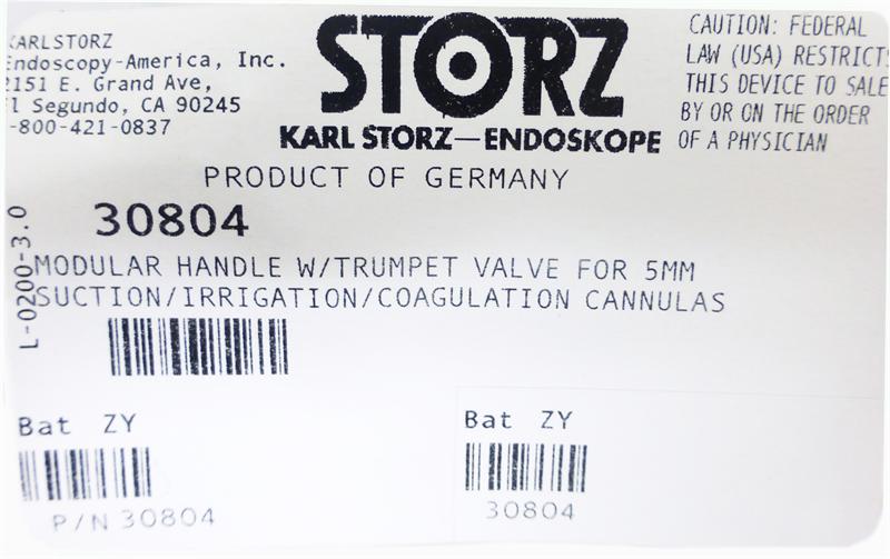 Storz Modular Handle with Trumpet Valve | 30804