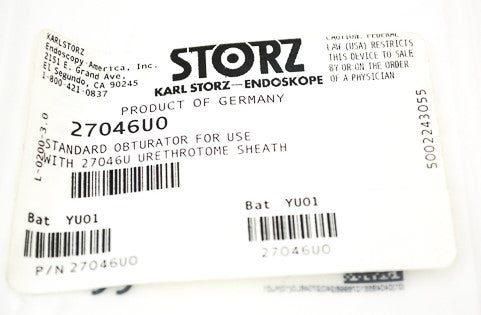 Storz OBT for 27046U Urethrotome Sheath | 27046UO