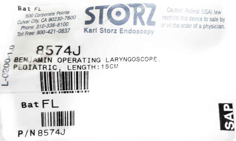 Storz Benjamin Operating Laryngoscope | 8574J