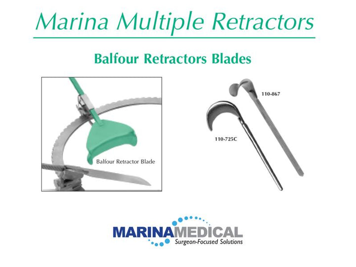 Marina Medical Multi-Trac Balfour Retractor Blades| Model| 110-724